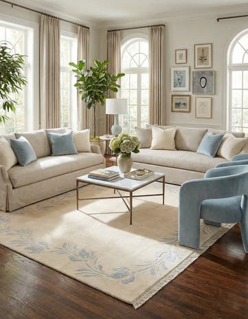 5' 5 x 6' 5 Hand Knotted Darya Rug
