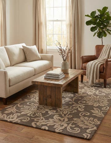 5' 1 x 8' Agra Wool Rug
