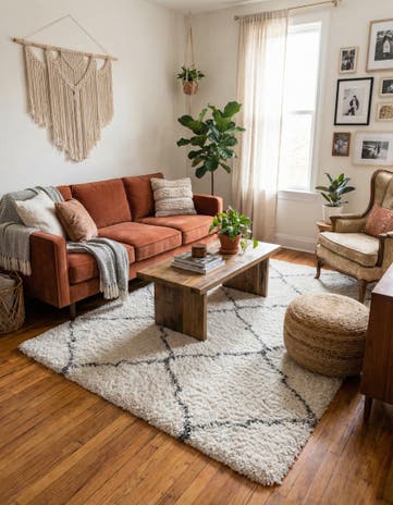 4' x 6' Moroccan Shag Rug