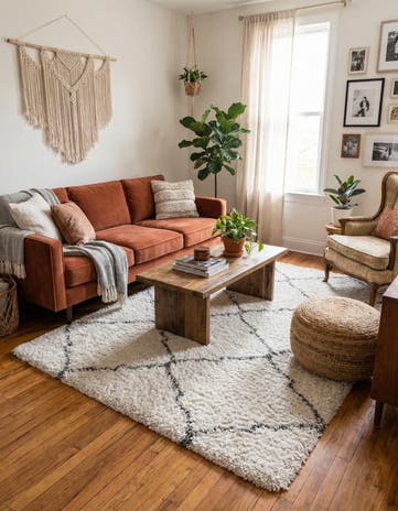 4' x 6' Moroccan Shag Rug