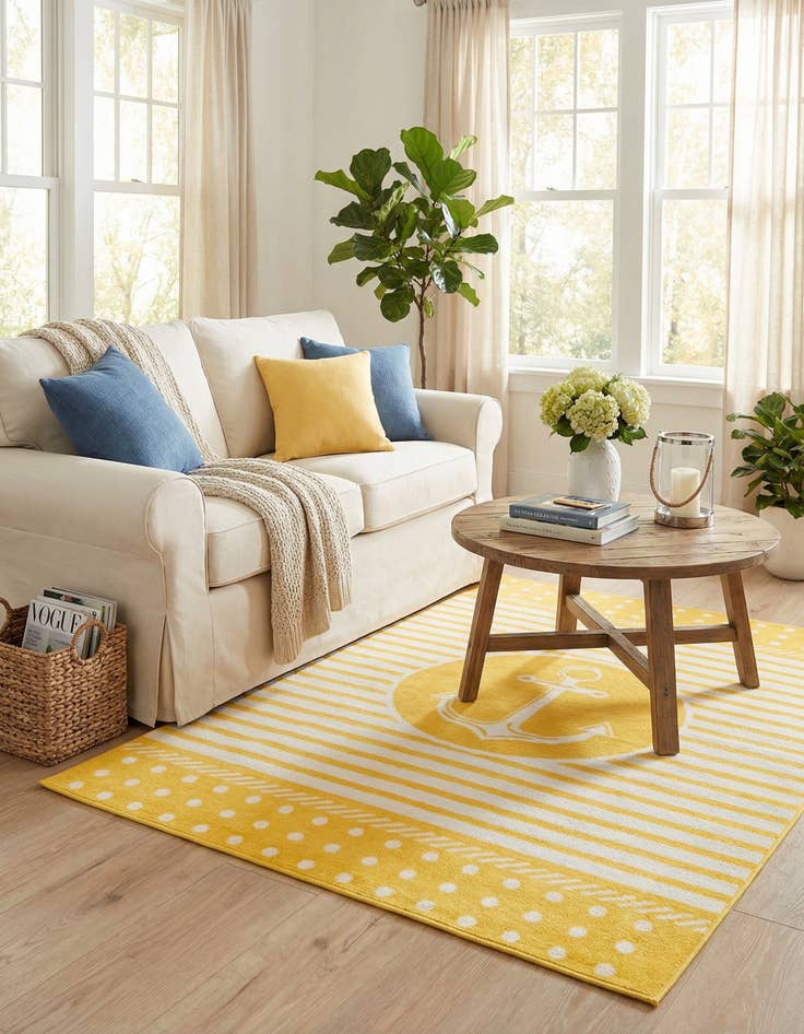 Detail image of  5' 3 x 7' 7  Washable  Indoor / Outdoor Rug