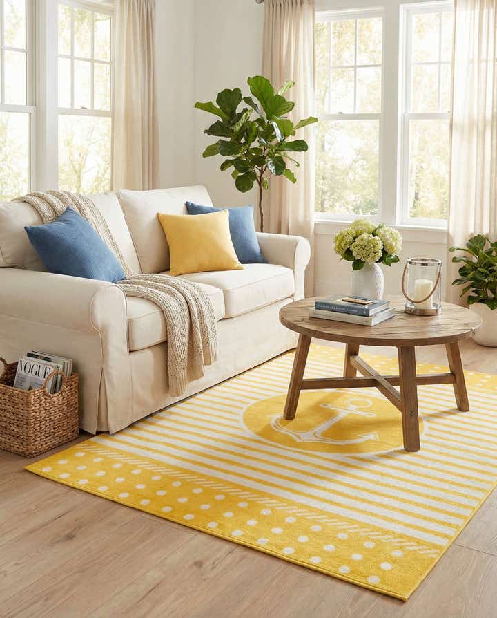 5' 3 x 7' 7 Easy-Clean Indoor / Outdoor Rug