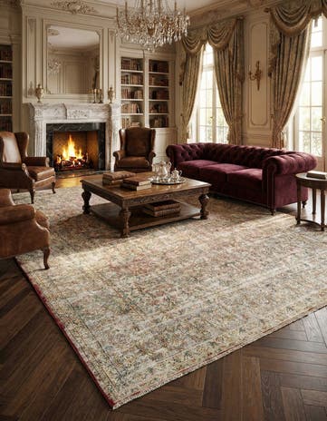 9' 9 x 13' 7 Vintage Royal Wool Rug