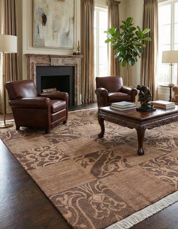 6' 9 x 10' Hand Knotted Darya Wool Rug