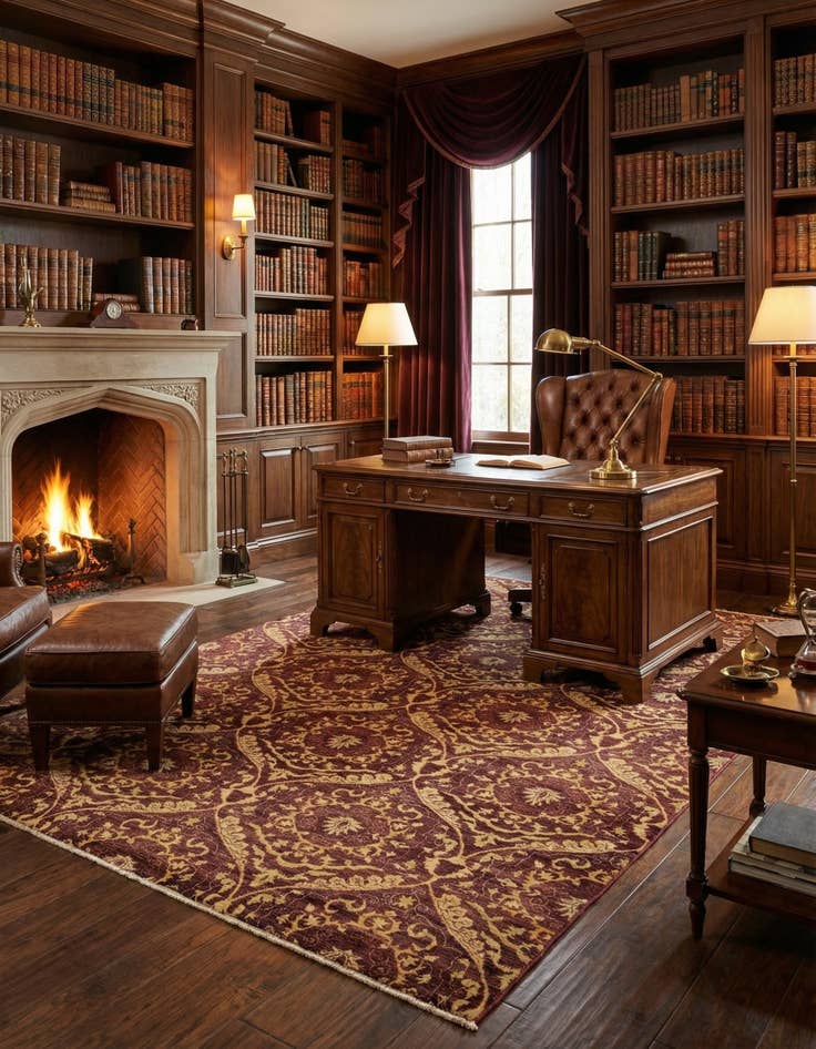 Detail image of 6' 11 x 9' 5  Hand Knotted Peshawar Ziegler Oriental Rug