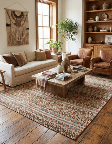 7' 10 x 10' Hand Knotted Kamla Wool Rug