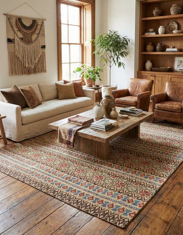 7' 10 x 10' Hand Knotted Kamla Wool Rug