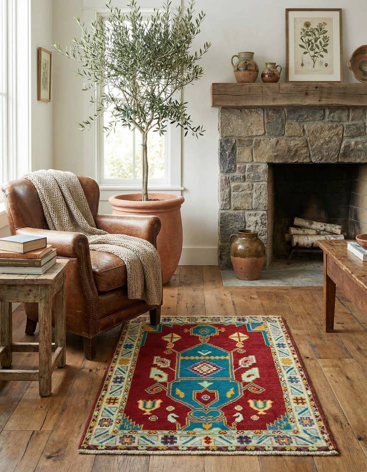 Detail image of 2' 9 x 4' 4  Hand Knotted Balouch Rug