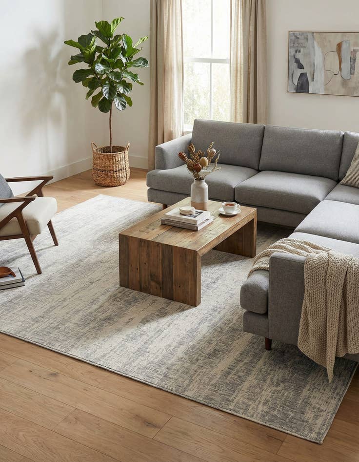 Detail image of 10' x 14'  Washable Modern Indoor / Outdoor Rug