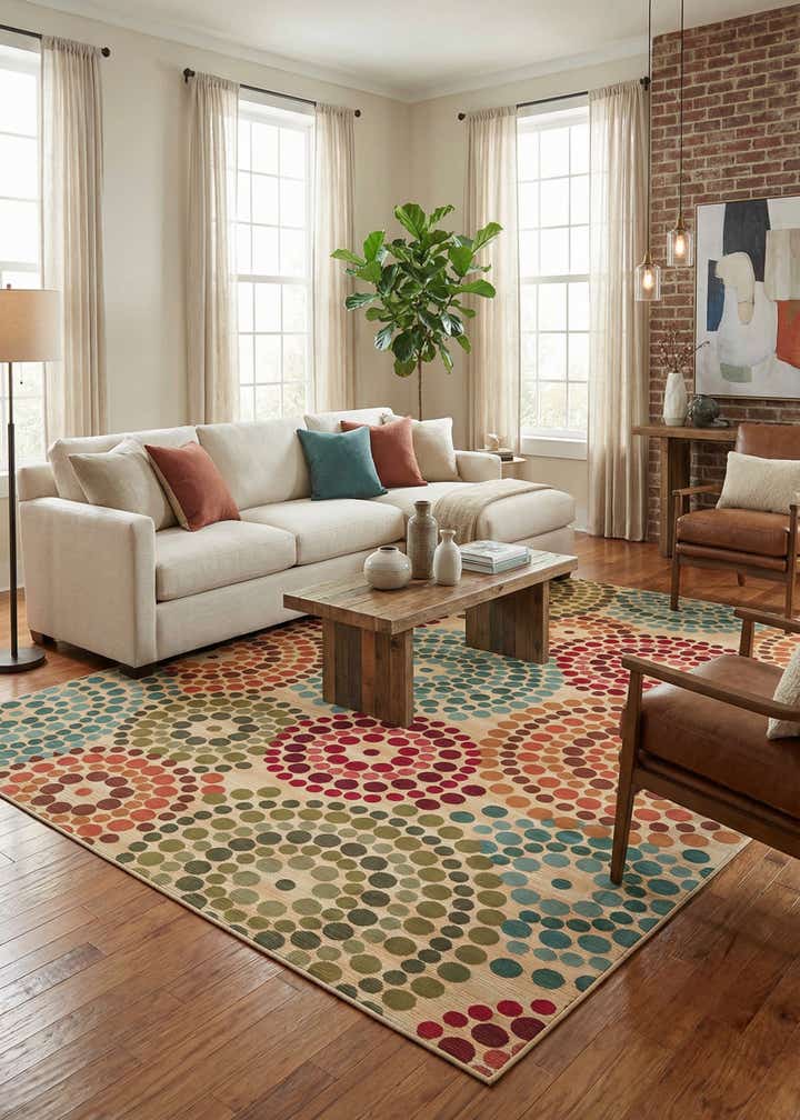 10' x 14' Easy-Clean Modern Indoor / Outdoor Rug