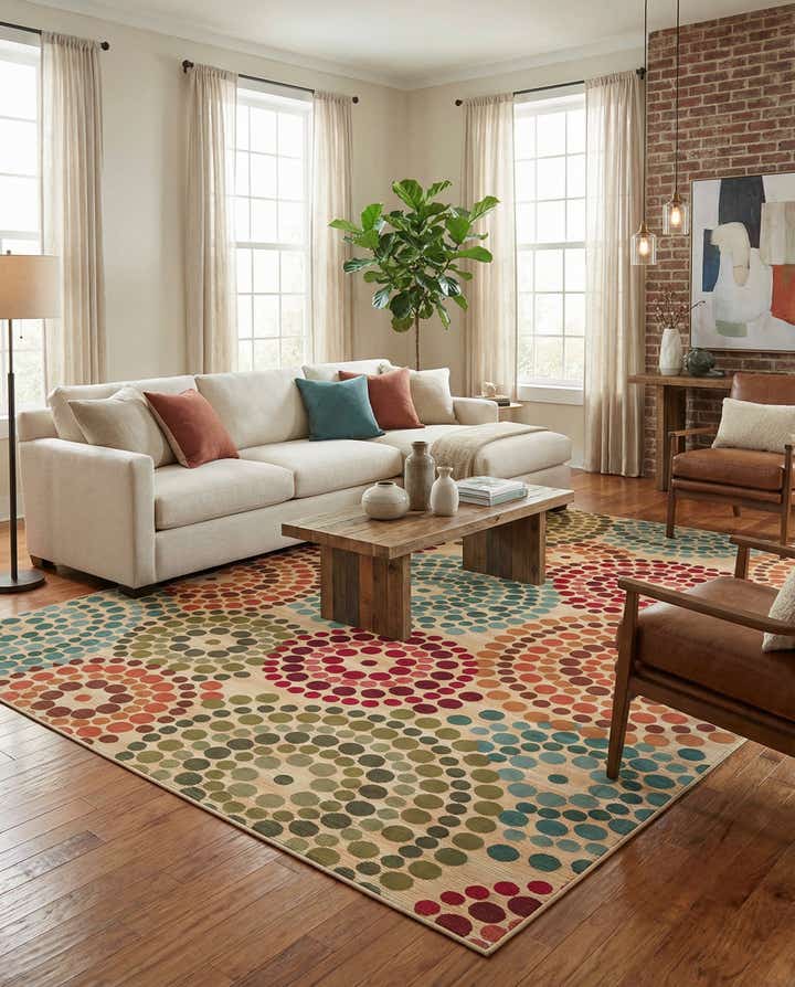 10' x 14' Easy-Clean Modern Indoor / Outdoor Rug