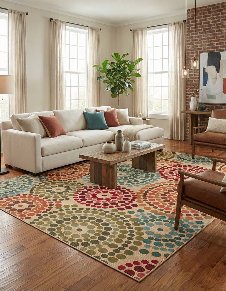 10' x 14' Easy-Clean Modern Indoor / Outdoor...