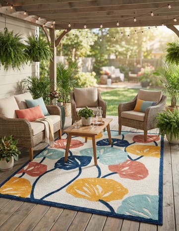 6' x 9' Easy-Clean Belize Indoor / Outdoor Rug