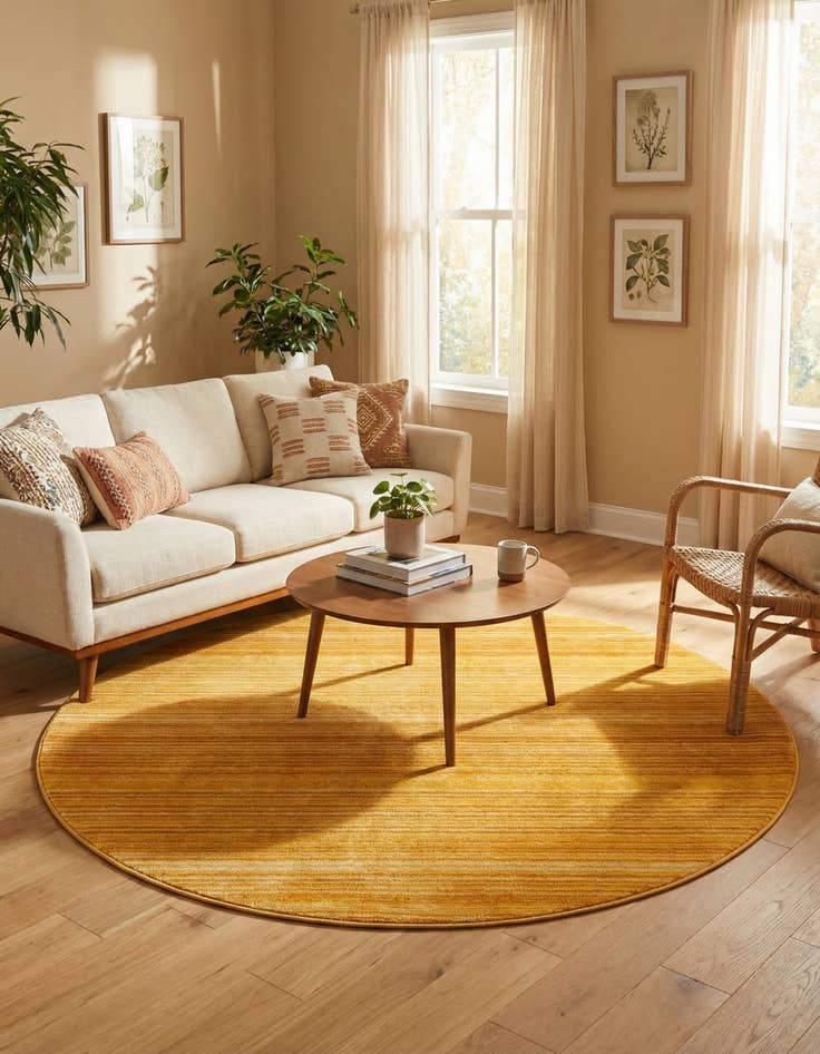 Detail image of  7' 3 x 7' 3 Gemstone Round Rug