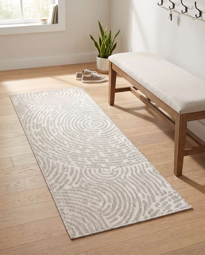 2' x 5' 3 Easy-Clean Modern Indoor / Outdoor Runner Rug