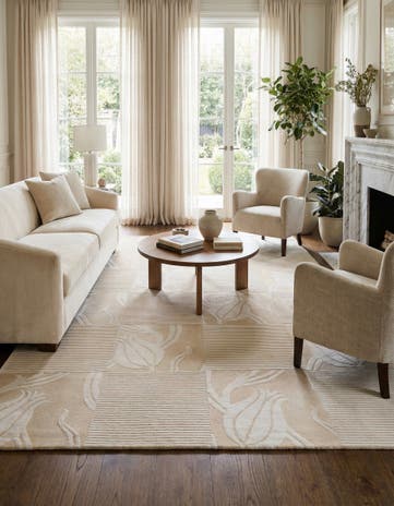 6' 9 x 10' 2 Hand Knotted Darya Wool Rug