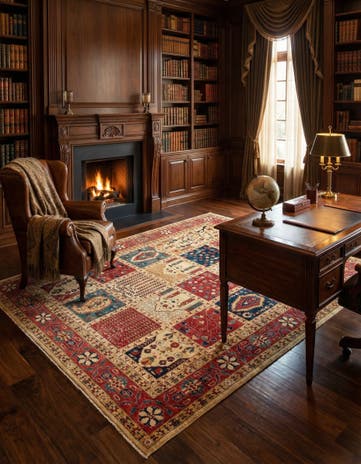 8' 3 x 9' 3 Hand Knotted Ariana Ziegler Oriental Rug
