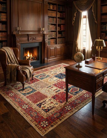 8' 3 x 9' 3 Hand Knotted Ariana Ziegler Oriental Rug