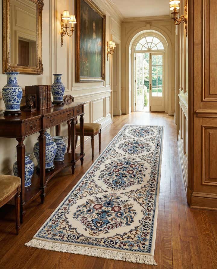 1' 7 x 6' 7 Hand Knotted Nain Rug