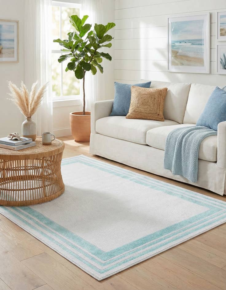 Detail image of  5' 3 x 8'  Washable Aruba Indoor / Outdoor Rug