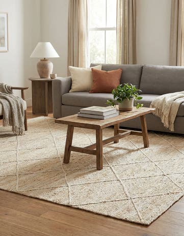 6' 1 x 9' Handmade Braided Jute Rug