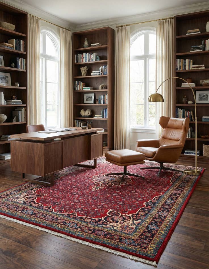 Detail image of 7' 1 x 10' 11 Darjazin Wool Rug