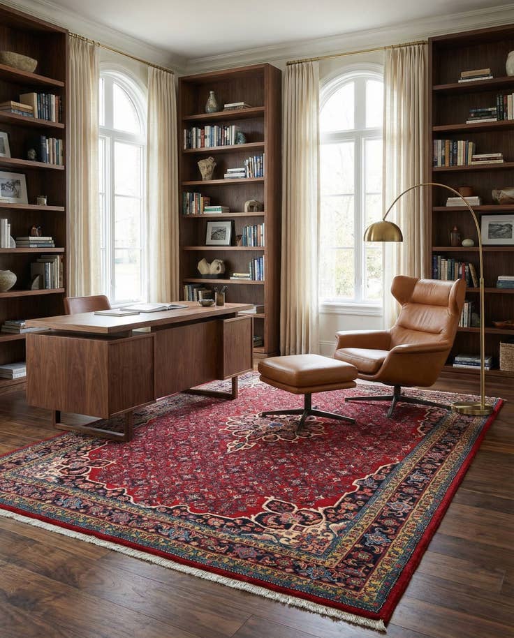 Detail image of 7' 1 x 10' 11 Darjazin Wool Rug
