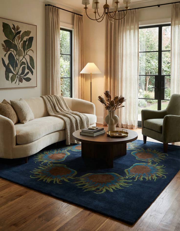 Detail image of 7' 6 x 7' 6 Luna Square Rug