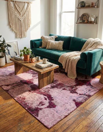 6' x 7' 7 Hand Knotted Ultra Vintage Persian Wool Rug