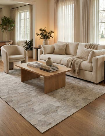 4' 4 x 6' Cowhide Rug
