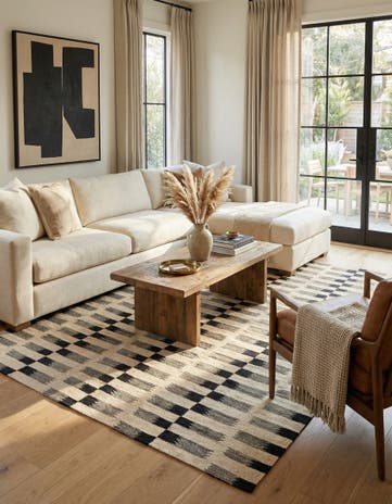 5' 9 x 7' 9 Hand Woven Kilim Modern Wool Rug