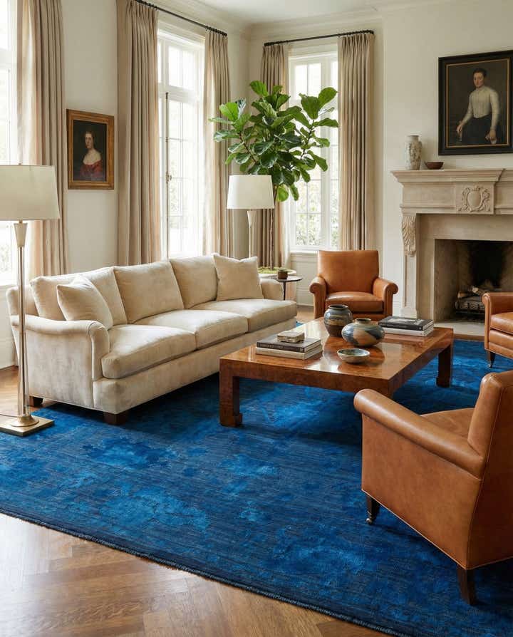 10' 2 x 14' 1 Hand Knotted Oushak Wool Rug