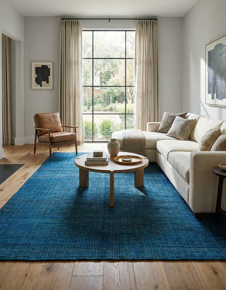 Detail image of  5' 8 x 9' 9  Hand Knotted Darya Wool Rug