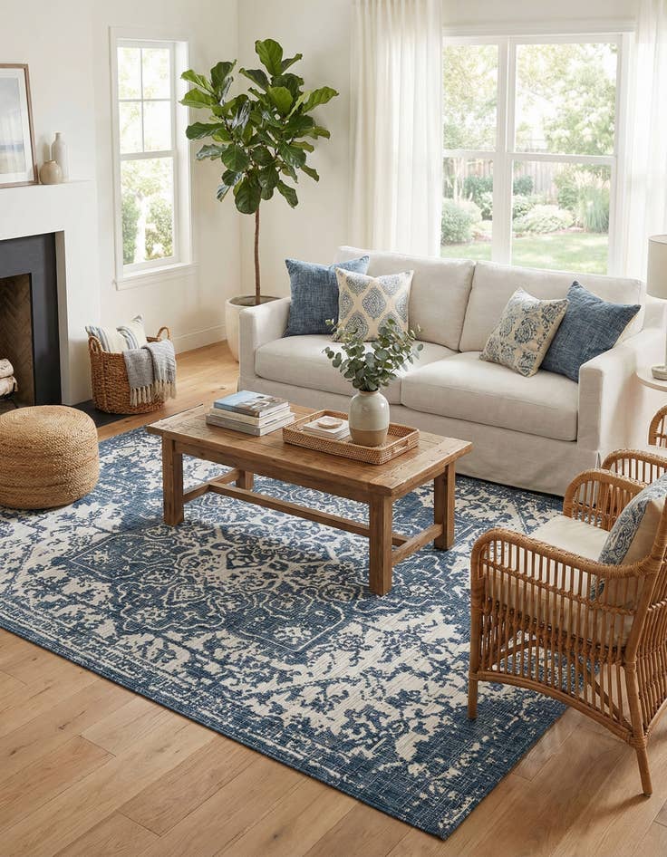 Detail image of 7' x 10' Easy-Clean Jill Zarin Dubai Indoor / Outdoor Rug