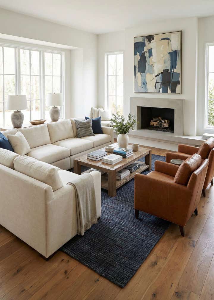 6' 6 x 10' Hand Knotted Darya Wool Rug