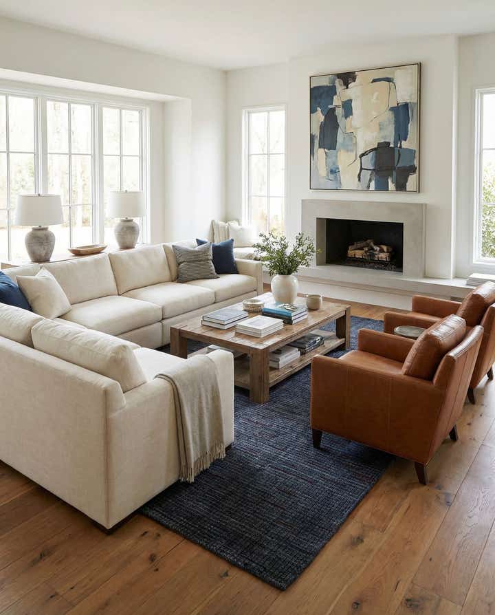 6' 6 x 10' Hand Knotted Darya Wool Rug