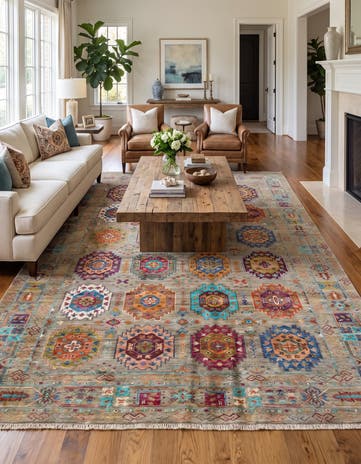 7' 1 x 9' 11 Hand Knotted Ariana Ziegler Rug