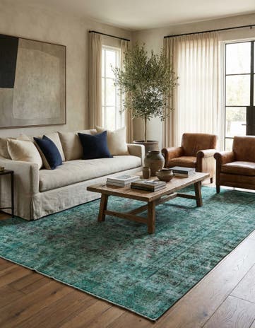 6' 8 x 12' 1 Hand Knotted Ultra Vintage Persian Wool Rug
