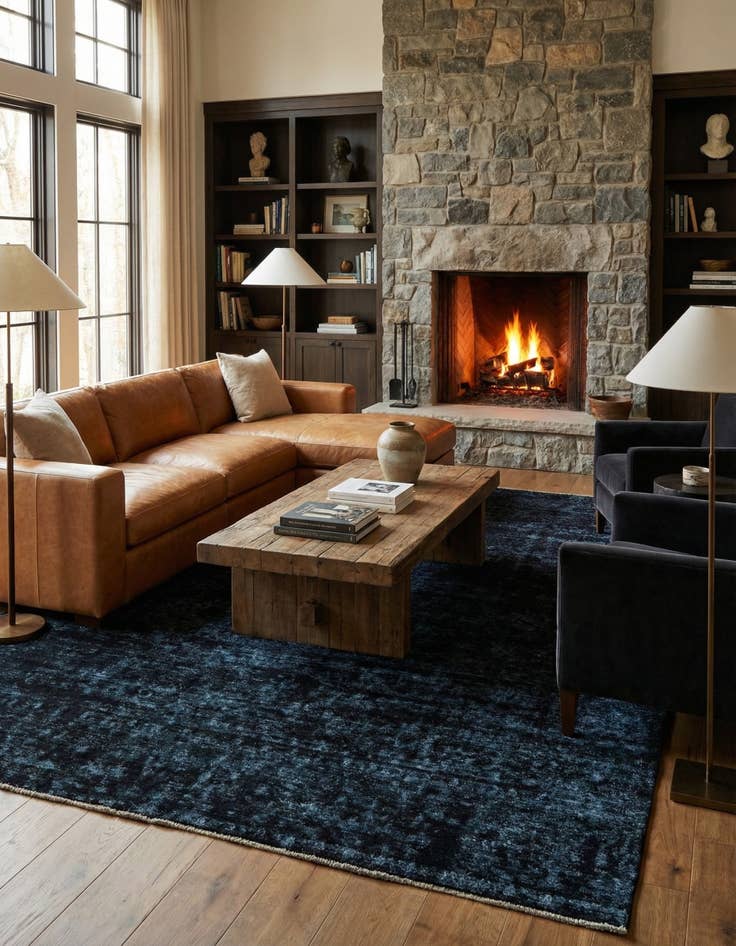 Detail image of 9' 2 x 11' 2  Hand Knotted Ultra Vintage Persian Wool Rug