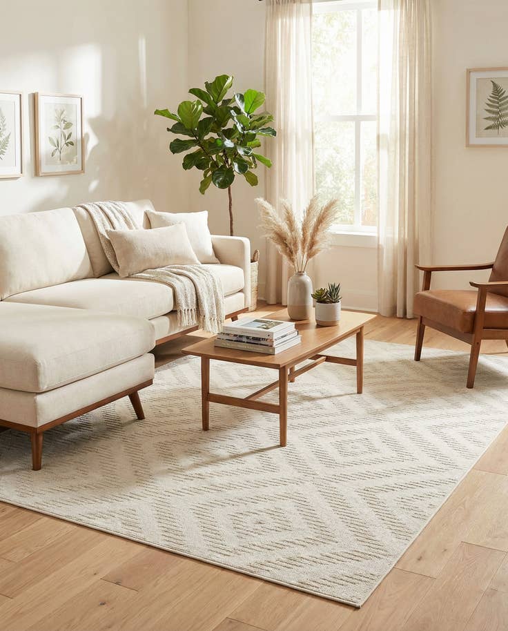 Detail image of 6' x 9' Easy-Clean Sabrina Soto Indoor / Outdoor Rug