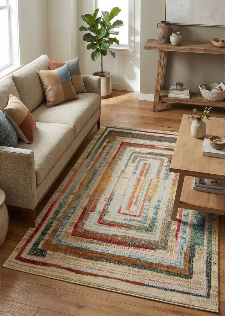 4' x 6' Easy-Clean Casablanca Indoor / Outdoor Rug