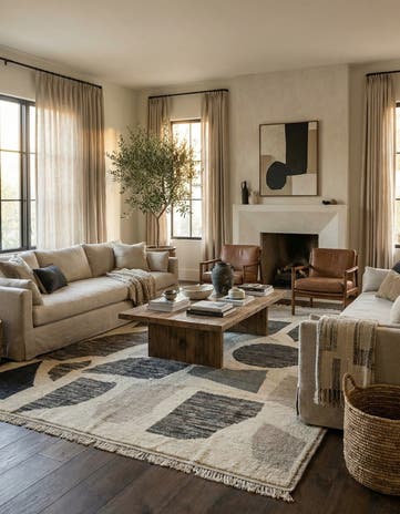 9' 4 x 12' 2 Hand Knotted Moroccan Wool Rug