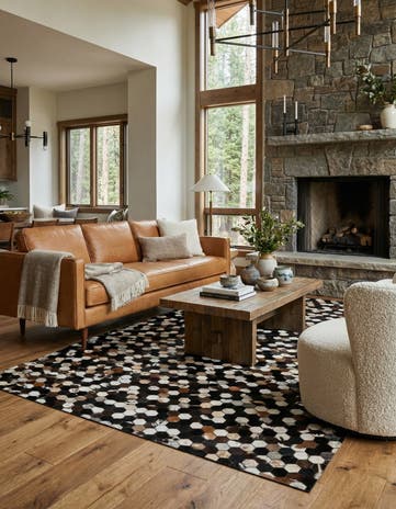 5' 1 x 7' 11 Cowhide - Patchwork Rug