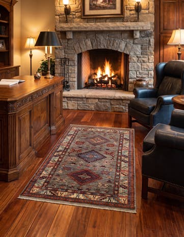 3' 3 x 5' 1 Hand Knotted Kazak Rug