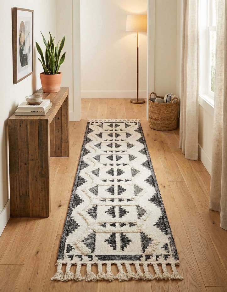 2' 7 x 13' 1 Hand Woven Arizona Wool Runner Rug
