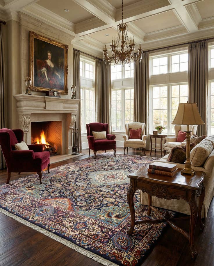 Detail image of 9' 10 x 12' 10 Kashmar Wool Rug