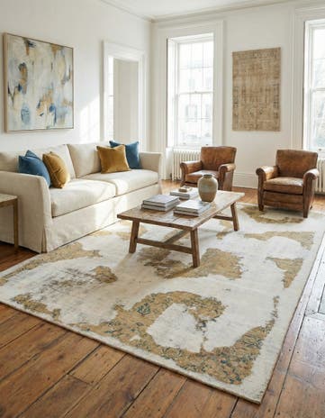 8' x 11' 8 Hand Knotted Ultra Vintage Persian Wool Rug