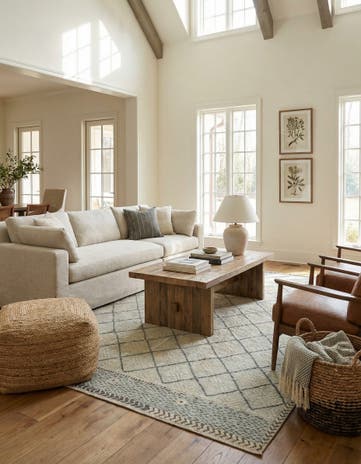 8' 9 x 12' 7 Hand Knotted Darya Wool Rug