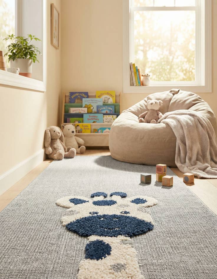 Detail image of 2' x 4' Whimsy Kids Runner Rug