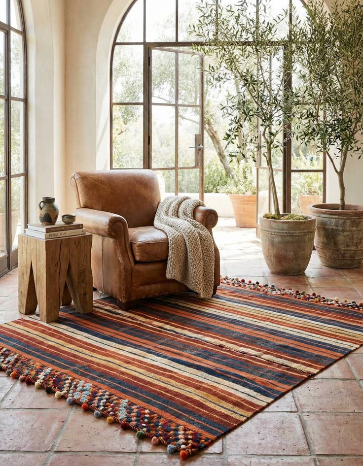 Detail image of 5' 3 x 6' 9 Jajim Rug